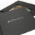 Black proof folder with photography studio logo