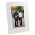 Vertical white paper picture frame