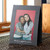 Personalized black paper tri-fold frame with logo Personalized black paper tri-fold frame with logo