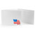 Horizontal 4x6 photo folder with red and blue American flag foil stamped design Horizontal 4x6 photo folder with red and blue American flag foil stamped design