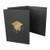 Vertical graduation photo folder with school logo