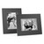 Dark gray mat board frames