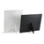 Back of frames with easels for horizontal or vertical display Back of frames with easels for horizontal or vertical display