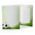 Soccer photo folder with space to personalize with your logo