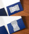 Business card slits hold a horizontal or vertical card
