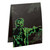 Back of frame is splattered black with a green zombie illustration