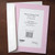 Pastel pink photo insert card for 4x6 prints