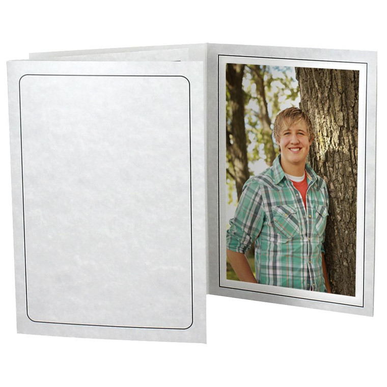 Vertical marble photo folder