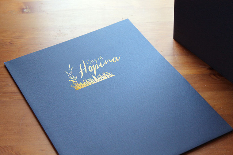 Low Minimum Custom Presentation Folders 50 pc Order Minimum