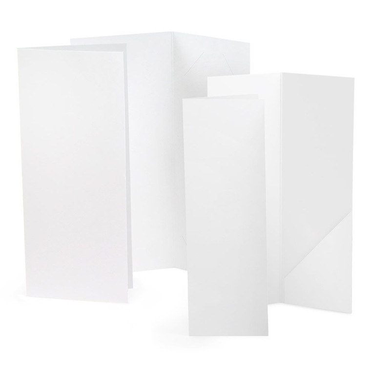 Blank white photo booth folders