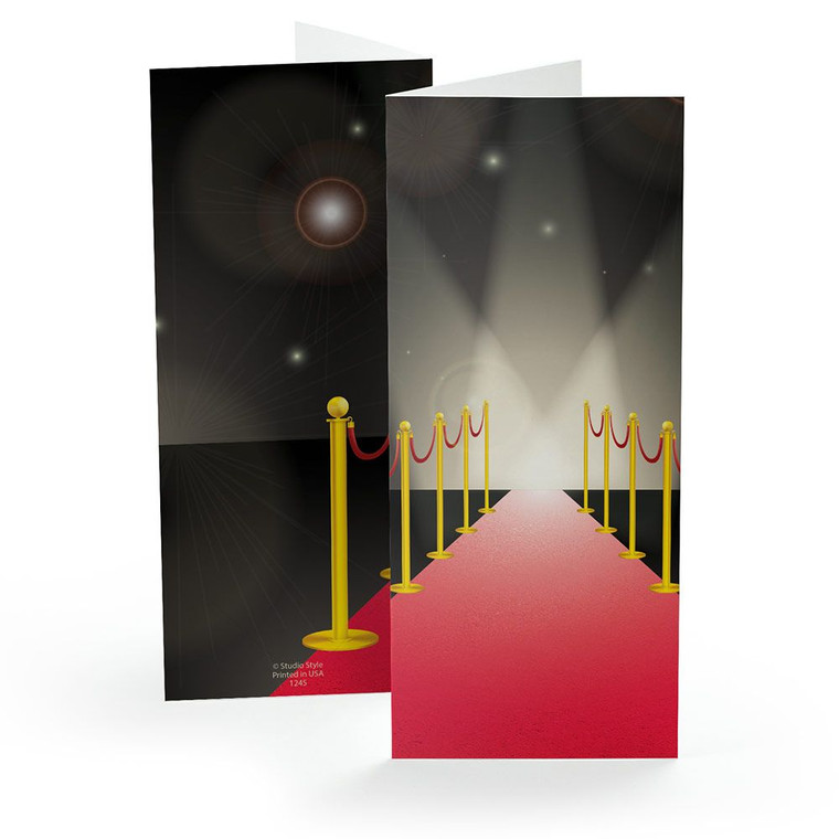 Red carpet 2x6 photo booth folder