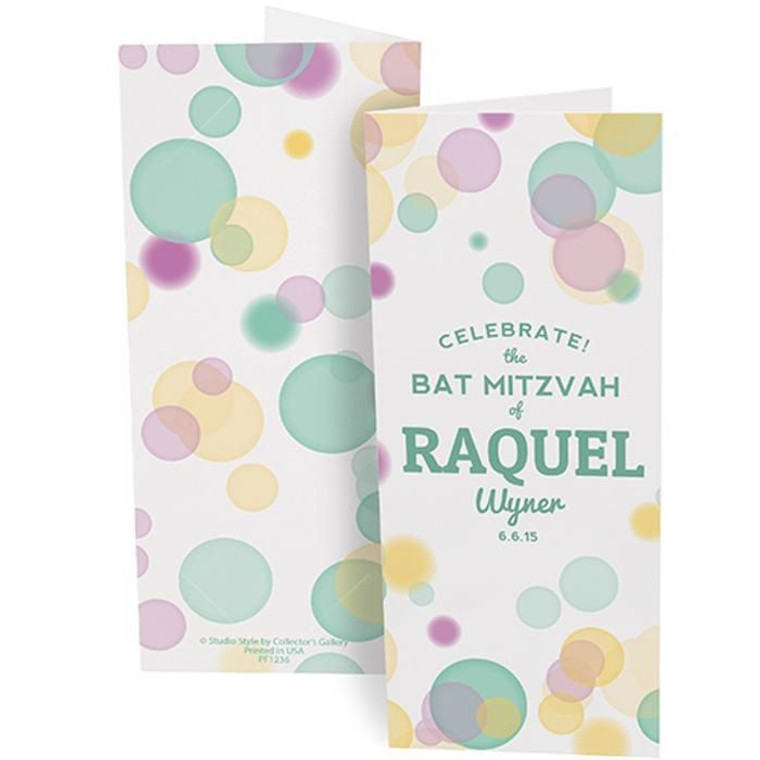 Mitzvah photo booth picture frame with colorful bubbles