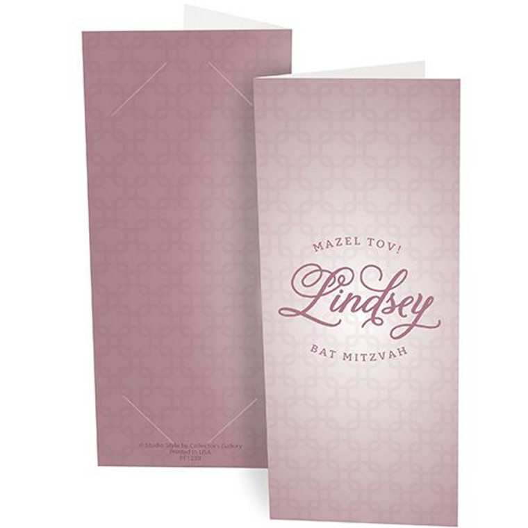 Bat Mitzvah photo booth folder design