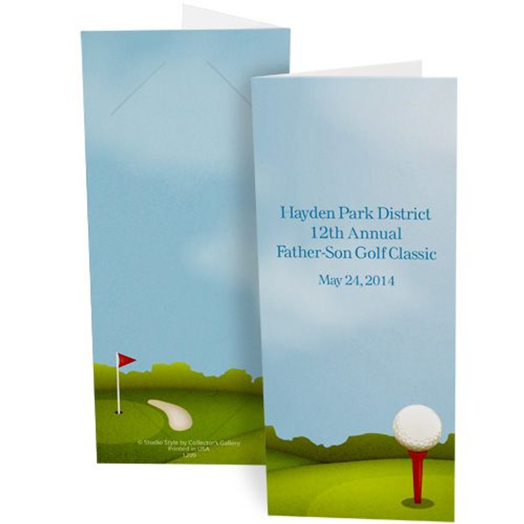 Golf course photo booth folder