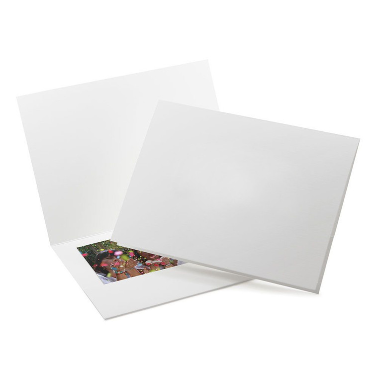 Blank white pocket print holder for photos