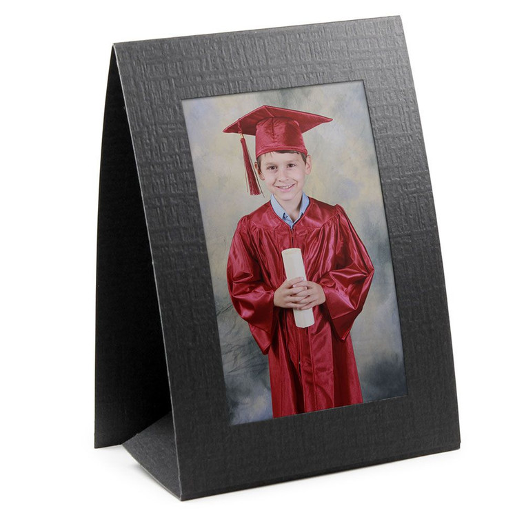 Vertical black a-frame paper frame