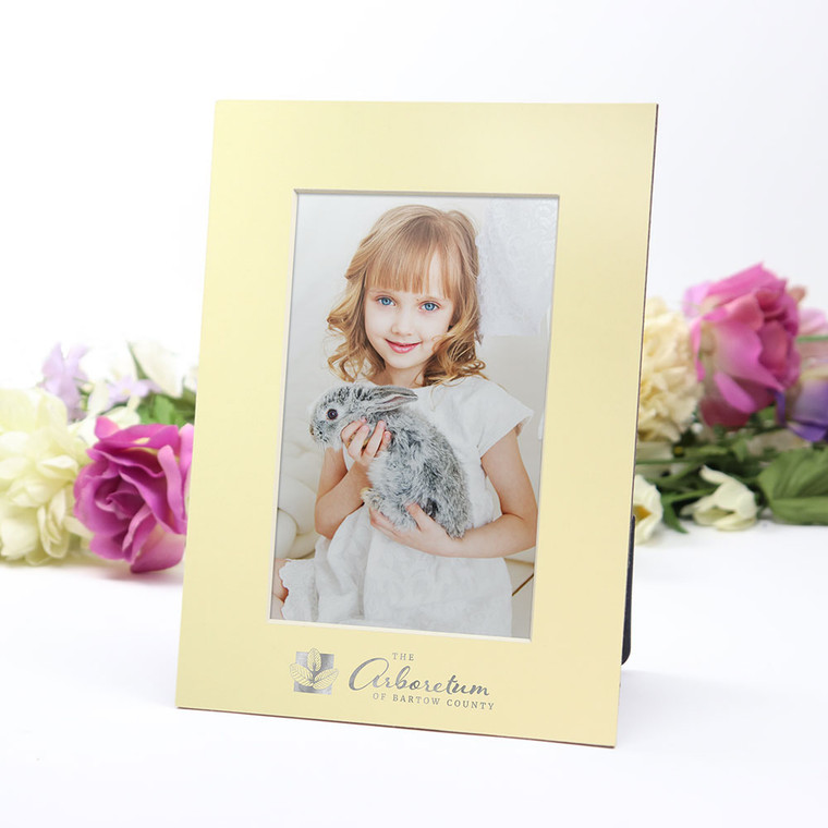 Personalized yellow cardboard picture frame