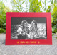 Personalized Red Photo Insert Card | Studio Style