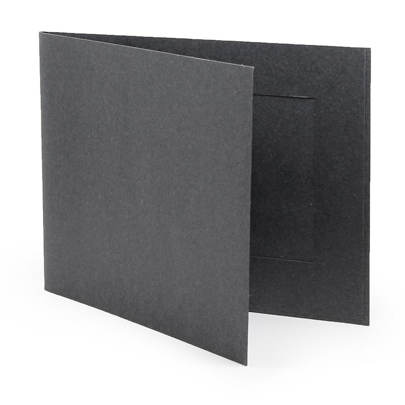 Recycled black cardboard photo folder