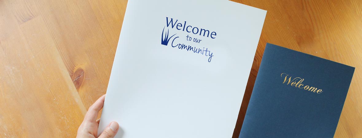 New resident welcome folders
