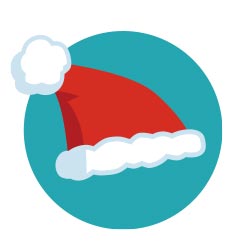 Santa hat icon