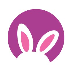 Easter bunny ears icon