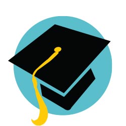 Graduation cap icon