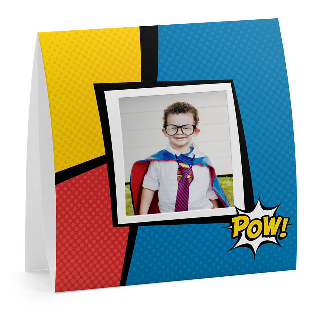 Comic book superhero themed Instax Square paper picture frame