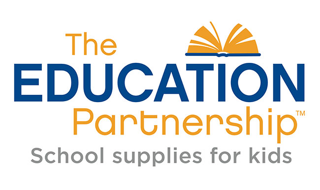 Logo for The Education Partnership, a non-profit providing school supplies