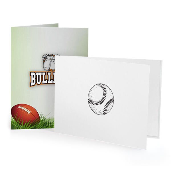 Baseball and football sports photo folders