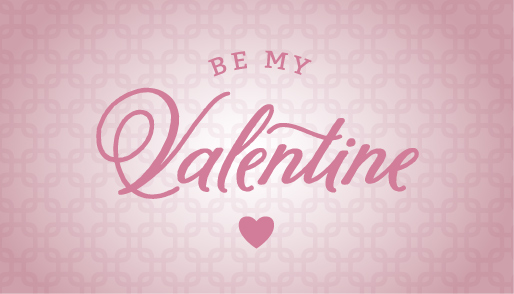 Be My Valentine treat bag topper