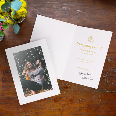 Personalized Snow White Photo Insert Card | Studio Style