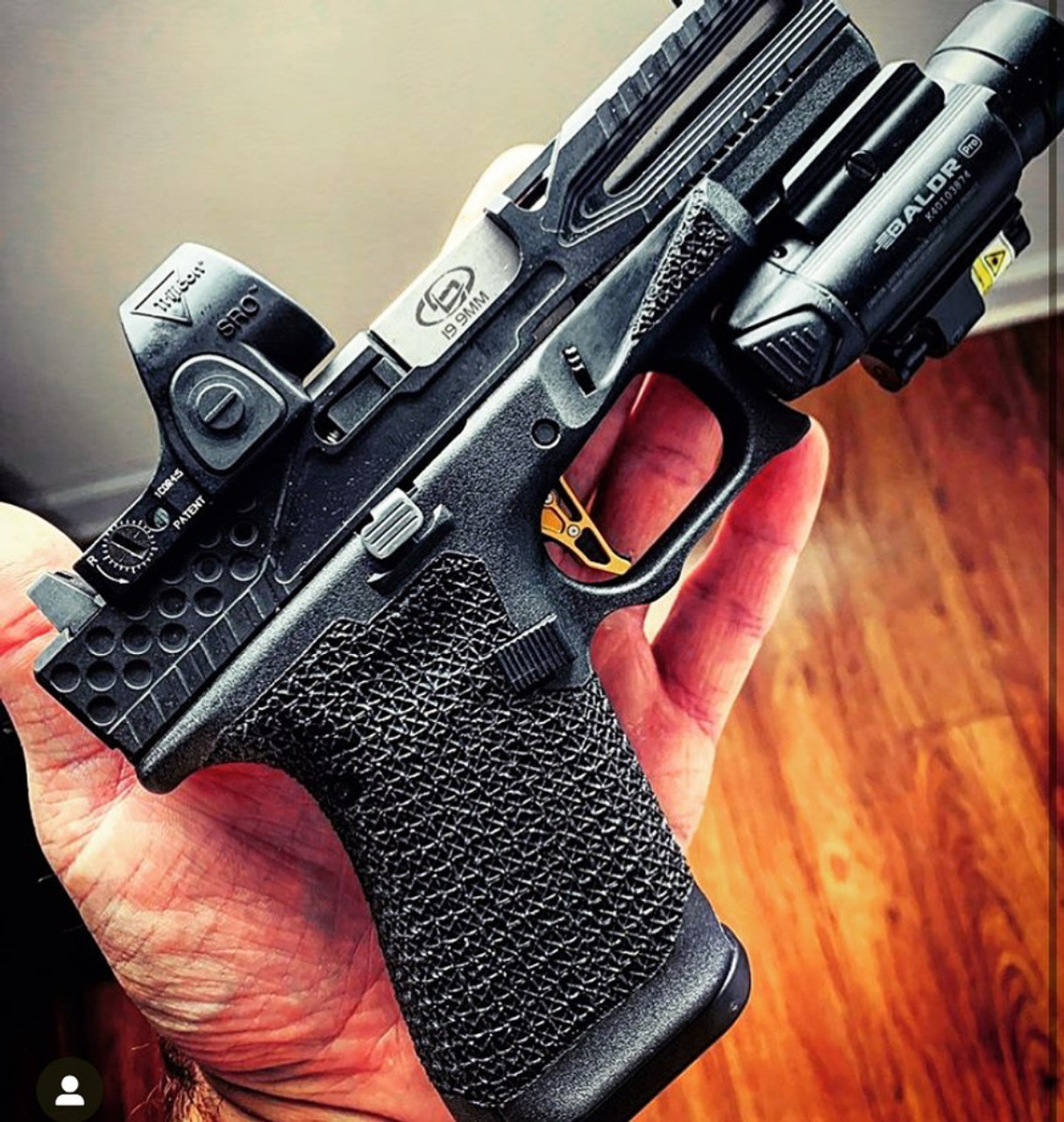 Glock Stippling and Cerakote Custom Glock Framework by IDG Stippling