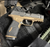Burnt Bronze Cerakoted Sig P365 Xmacro Stippling and Cerakote by IDG Stippling