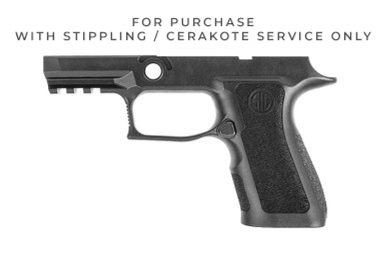 Sig P320 X-Compact Grip Module Medium black for purchase with stippling and or cerakote services