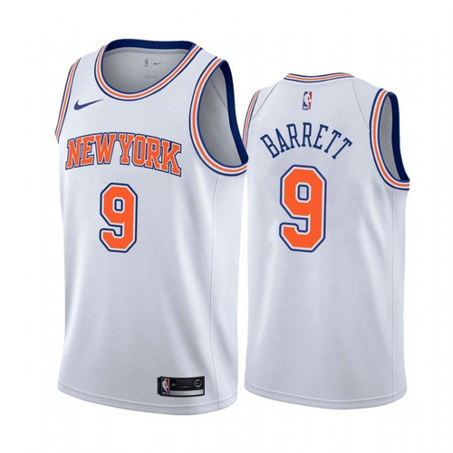 Men'S New York Knicks Rj Barrett #9 Statet Nba Jersey