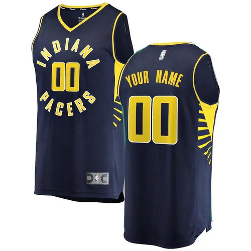 Indiana Pacers Fast Break Custom Replica Jersey Navy - Icon Edition