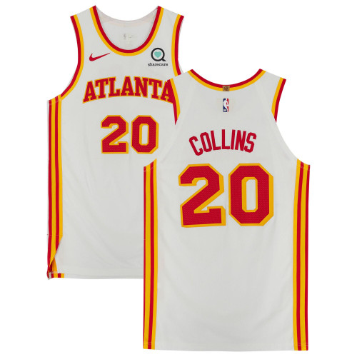 John Collins Atlanta Hawks Fanatics  Game-Used #20 White Jersey vs. Memphis Grizzlies on December 26, 2020