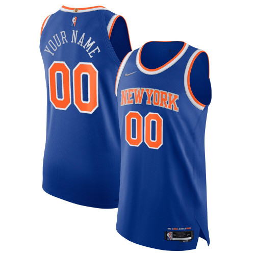 New York Knicks Nike Replica Replica Replica 2021/22 Diamond Swingman  Custom Jersey - Icon Edition - Blue
