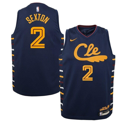 Collin Sexton Cleveland Cavaliers  Jersey Navy City Edition