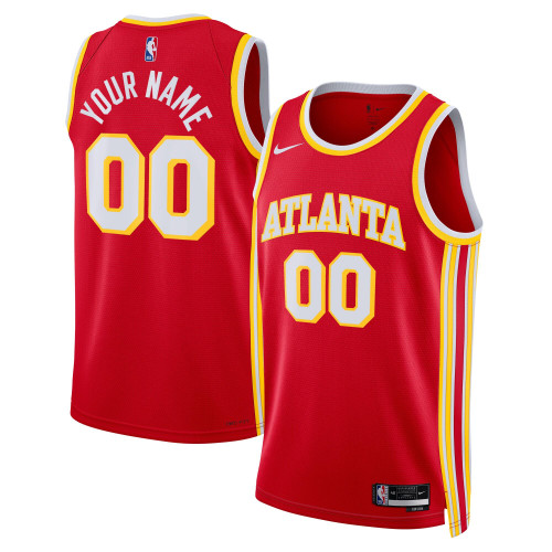 Atlanta Hawks Nike Replica Replica Replica Unisex 2022/23 Swingman Custom Jersey Red - Icon Edition