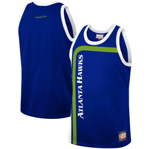 Atlanta Hawks Mitchell & Ness Hardwood Classics Team Heritage Fashion Jersey - Blue