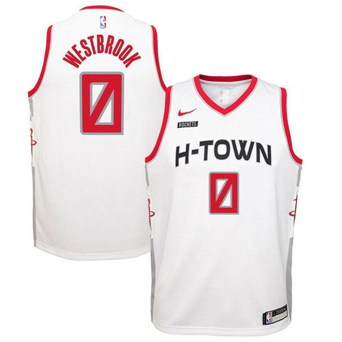 Russell Westbrook Houston Rockets  Jersey White City Edition