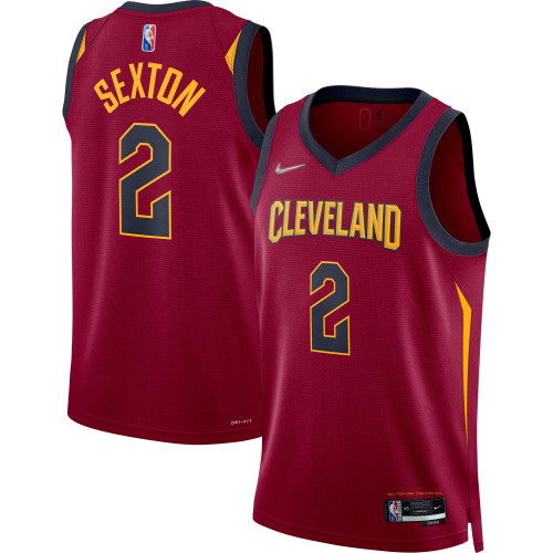 Collin Sexton Cleveland Cavaliers Nike Replica Replica Replica 2021/22 Diamond Swingman Jersey - Icon Edition - Wine