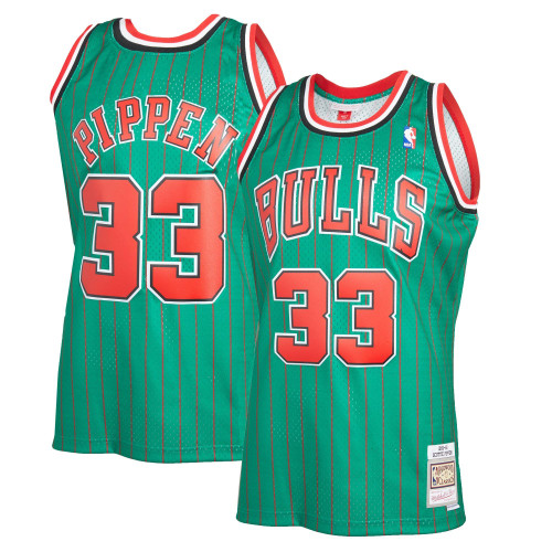 Scottie Pippen Chicago Bulls 1995/96 Hardwood Classics Reload 20 Green Jersey gift for Chicago Bulls fans