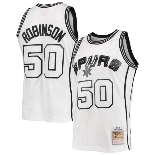 David Robinson San Antonio Spurs White Out Jersey gift for San Antonio Spurs fans