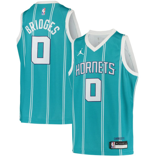 Miles Bridges Charlotte Hornets Jordan Brand  2020/21 Swingman Jersey - Icon Edition – Teal