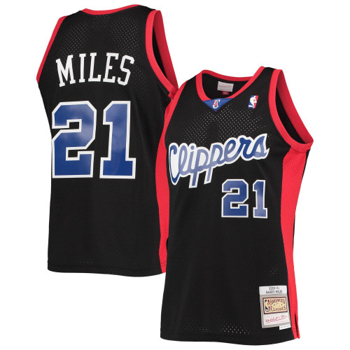 Darius Miles LA Clippers Hardwood Classics Reload 20 Black Jersey gift for Los Angeles Clippers fans