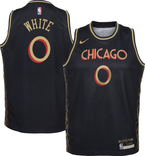 Nike  2020-21 City Edition Chicago Bulls Coby White #0 Dri-Fit Swingman Jersey