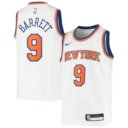 Rj Barrett New York Knicks Nike  2019/20 Swingman Jersey - Association Edition – White